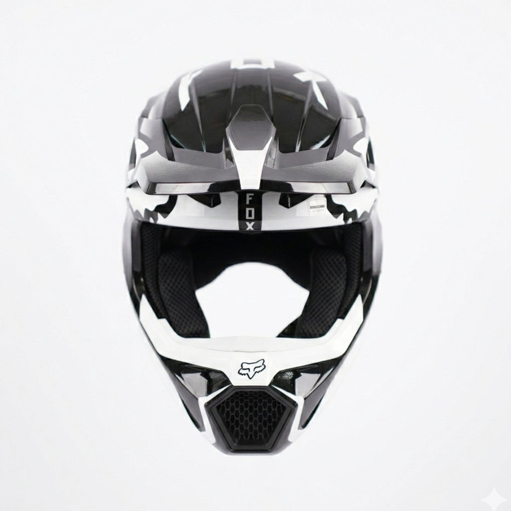 FOX Racing V1 Supreme Motocross Off Road Dirt Bike Motorcycle Helmet_4