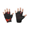 RS GLOVES RS09 Half Finger Motorcycle Gloves Black/Red_2