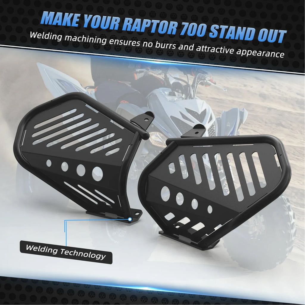 Heel Guards/Aluminum ATV Foot Protection for Yamaha Raptor 700R 2013-2023_5