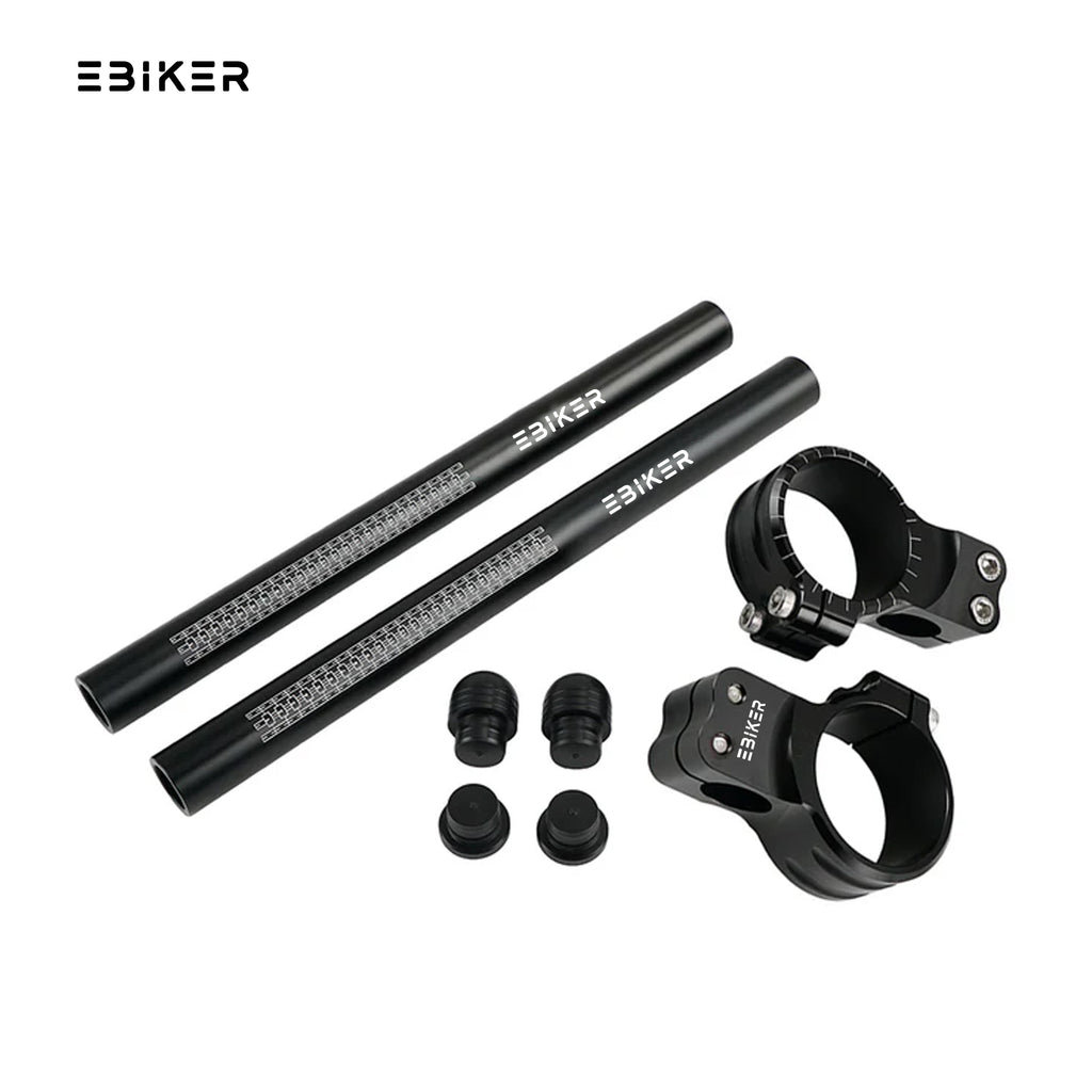 ATV Clip On Handlebar 7° 50mm CNC Aluminum Racing Handlebar Clamp Kit_2