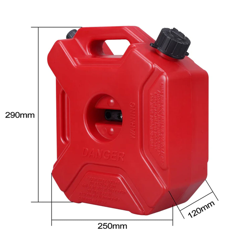 Portable Fuel Tank for ATV UTV Touring Bikes Can Oil Container 1.3GL/5L_2