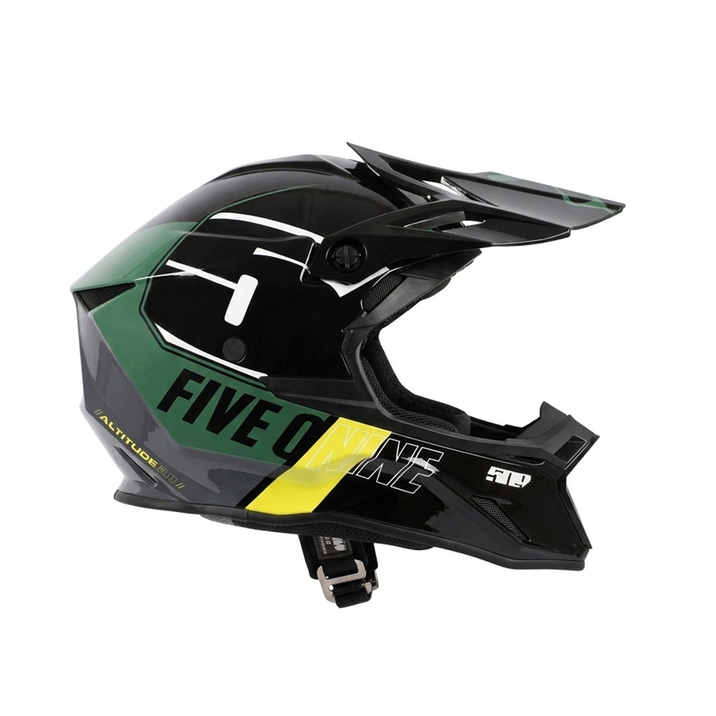 Five 0 Nine Kids/Youth Motocross Dirt Bike Helmet Black Green – 836609
