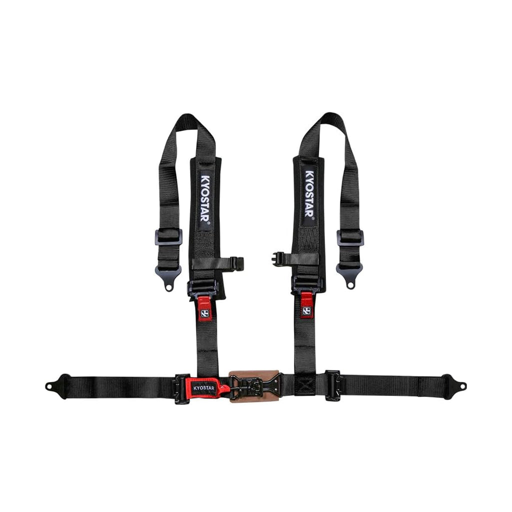 KYOSTAR 4-Point Racing Seat Belt 2″ Universal Motorcycle Safety In Black_2
