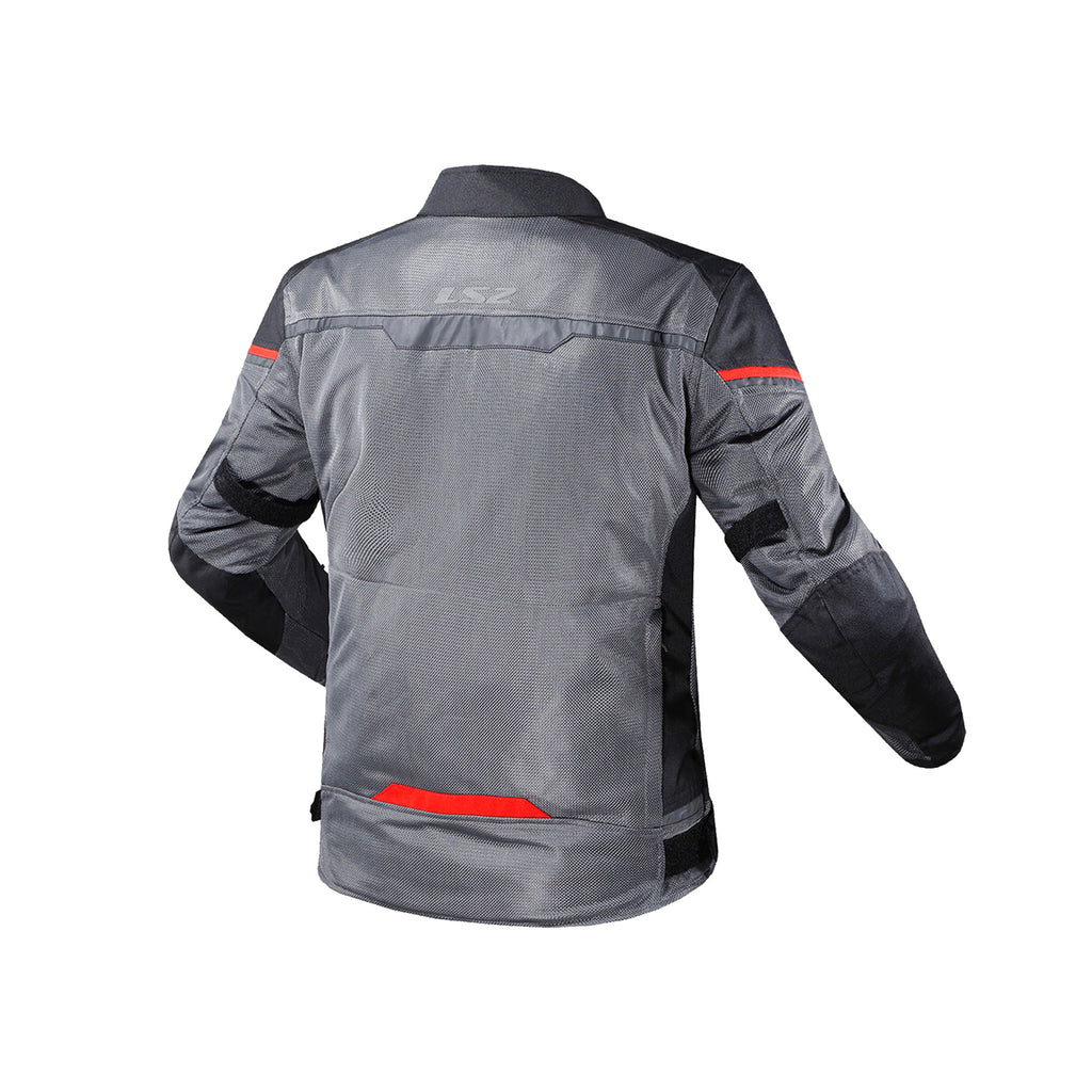 LS2 Riva Men Mesh Touring Jacket Class A, 600D Polyester, Removable Liner - 609336