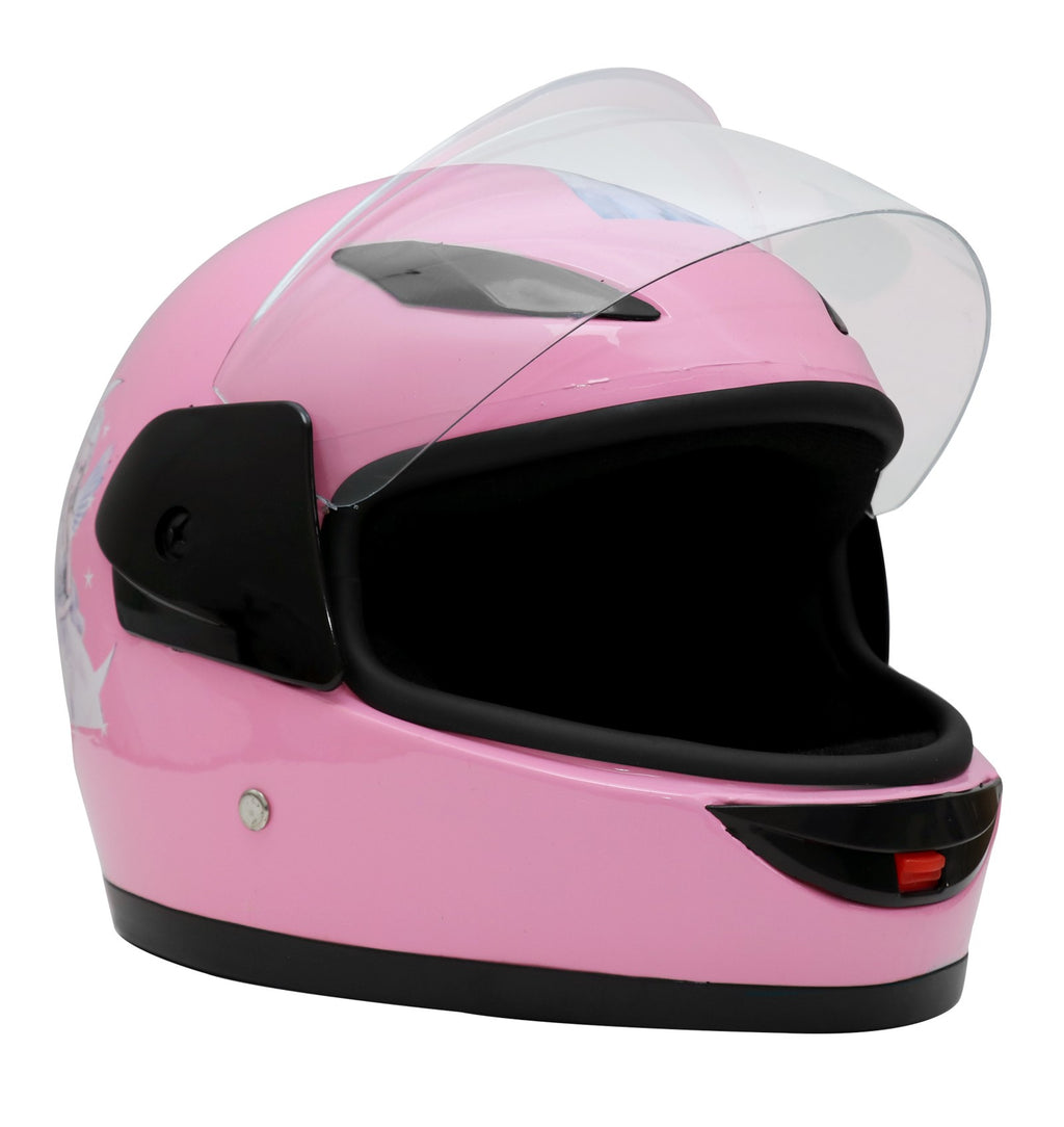 barbie bike helmet toddler Children's Full Face Motorcycle Helmet, Pink Barbie Design Kids UAE