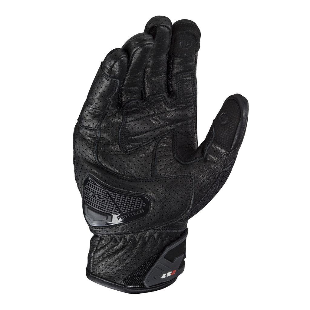 LS2 Air Raptor Ventilated Goatskin Leather Motorcycle Gloves_2