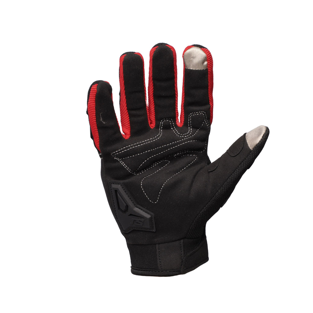 RS SPURTT RS02 Breathable Mesh Motorcycle Gloves (Red)_2