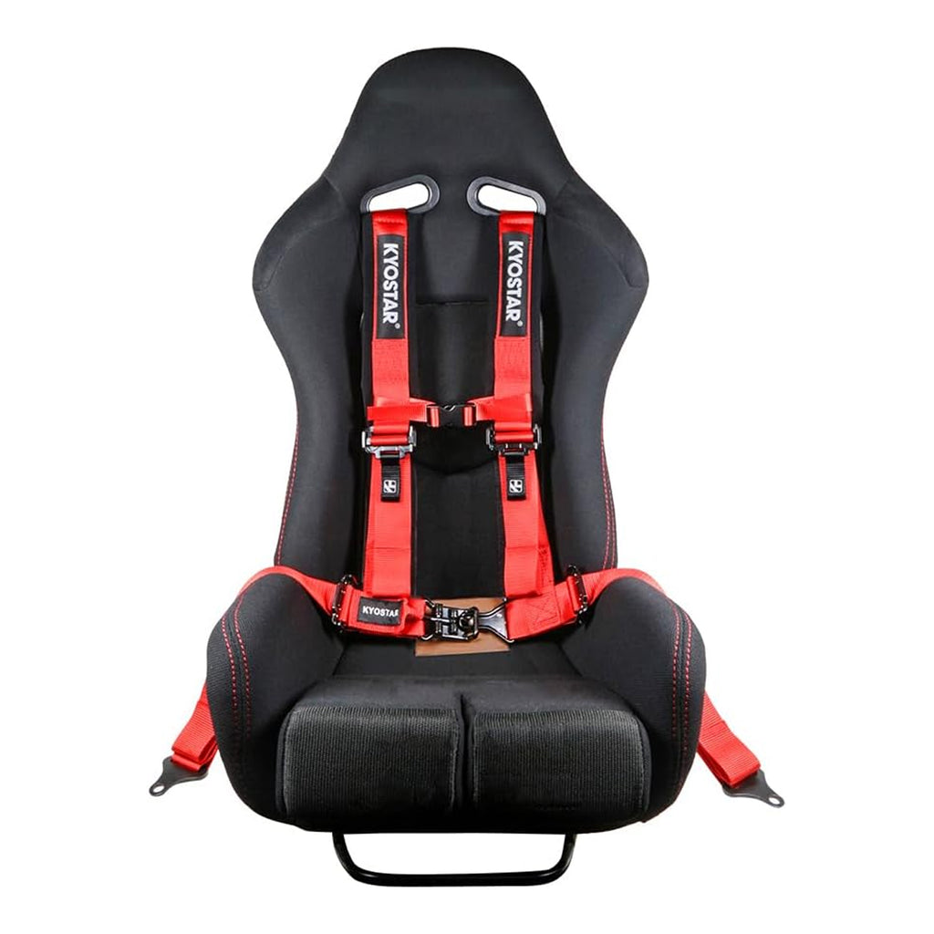 BATU Red 2" 4-Point Harness Quick Release Seat Belt For UTV ATV Go-Kart - Universal