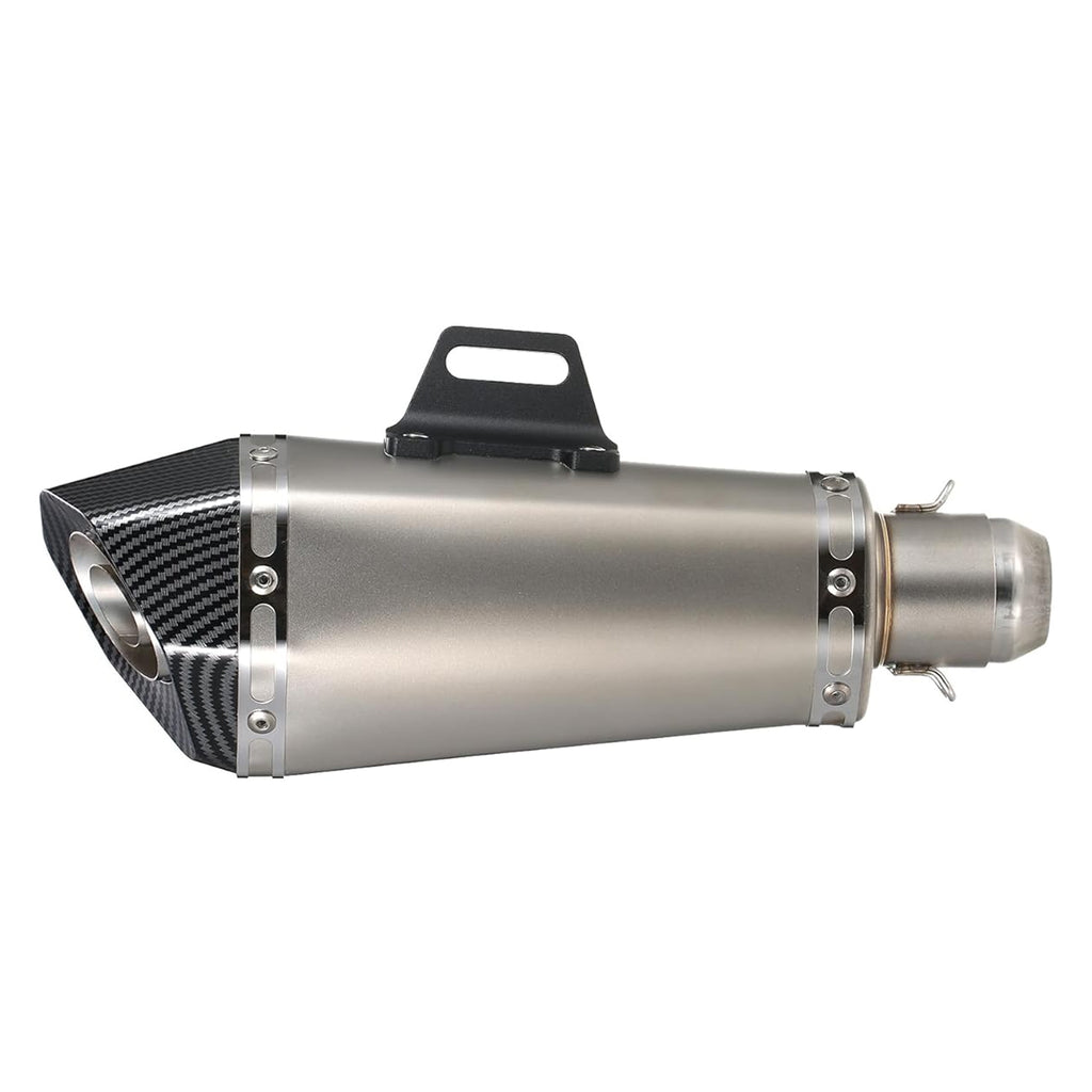 YOSHIMURA X01 Silver Carbon Motorcycle Exhaust Performance Slip On_2