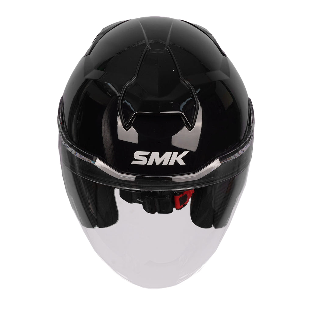 SMK GTJ Solid GL 200 Open Face Motorcycle Helmet with Retractable Sun Visor_3