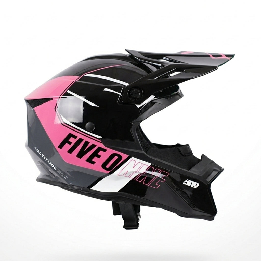 509 Kids/Youth Motocross Dirt Bike/Off Road Riding Safety Helmet Pink & Black_2