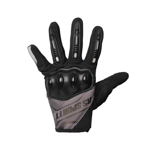 RS13 SPURTT Motorcycle Protective Full Finger Riding Gloves Black_3