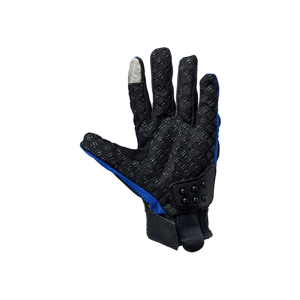 Ebiker Pair of Full Finger Protector Bike Rider's Gloves Blue - 823336