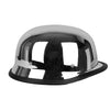 German Style Open Face Half Shell DOT Approved Silver Glossy Helmet 4