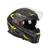 SMK Agnar Tektron MA264 Full Face Helmet Matte Black Yellow_4