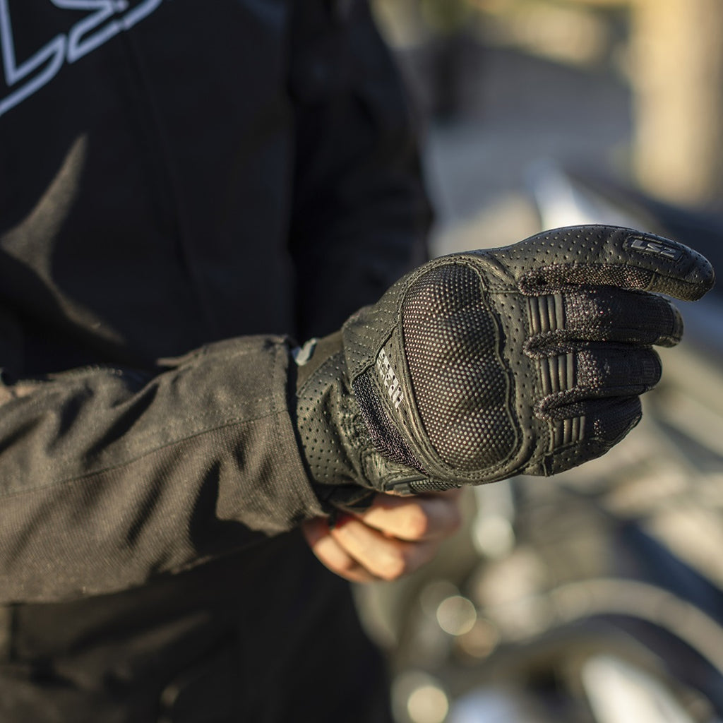 LS2 Air Raptor Ventilated Goatskin Leather Motorcycle Gloves_3