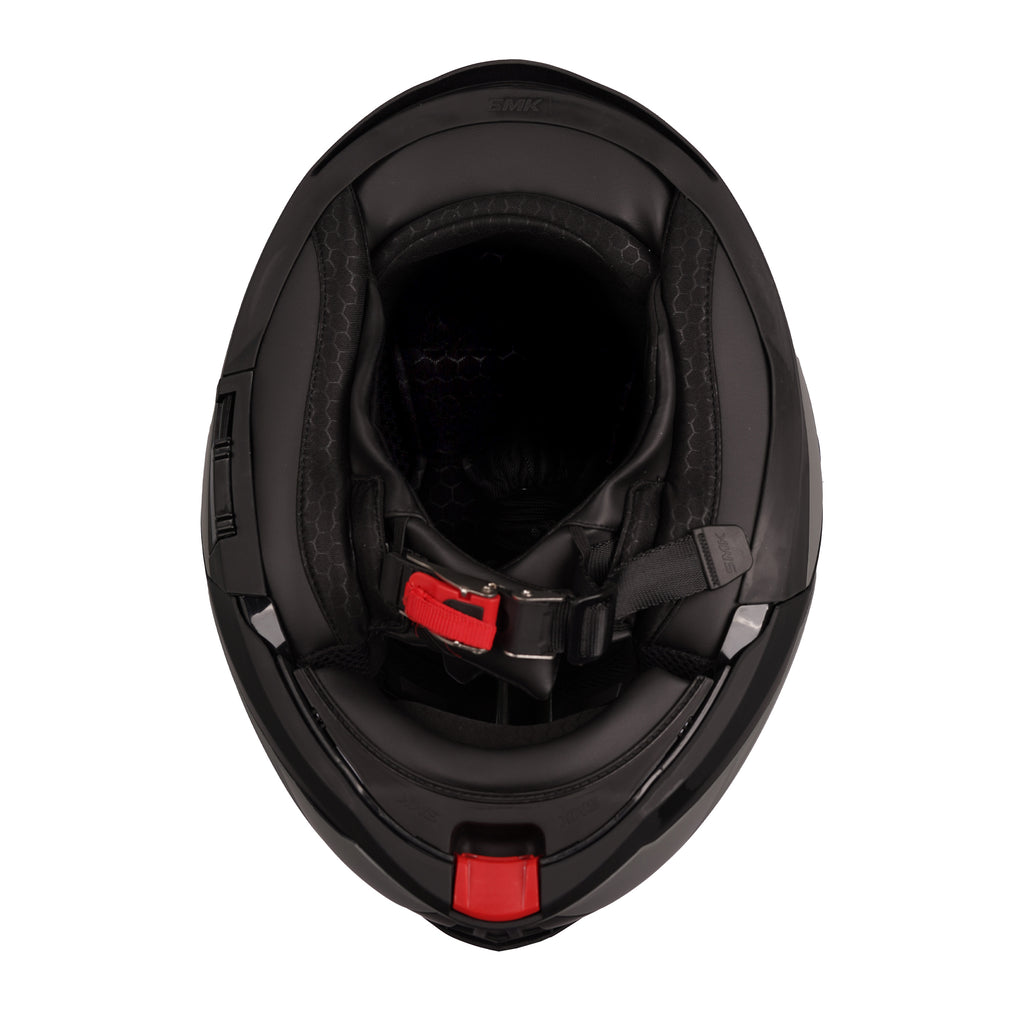 SMK Gullwing Solid MA 600 Flip Up Motorcycle Modular Helmet_4