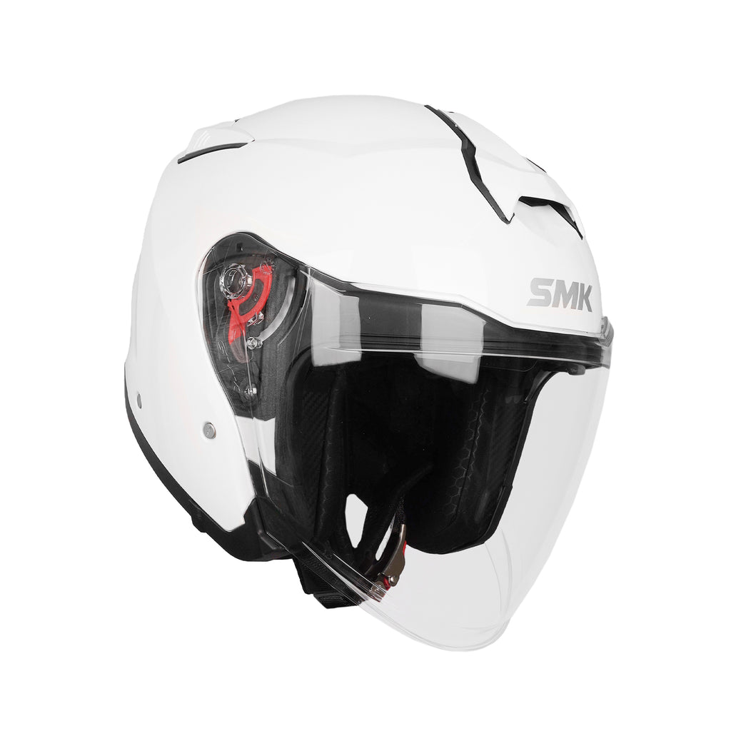 SMK GTJ Solid GL 100 Open Face Helmet with Dual Shell & Sun Visor_4