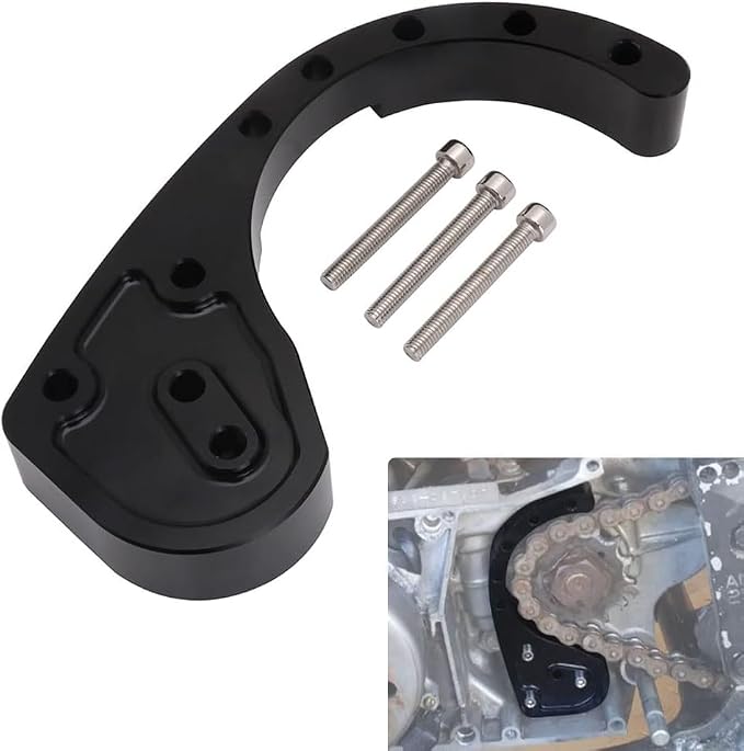 Crank Saver Chain Guard Black for Yamaha Banshee 350 - Black, blue & Red