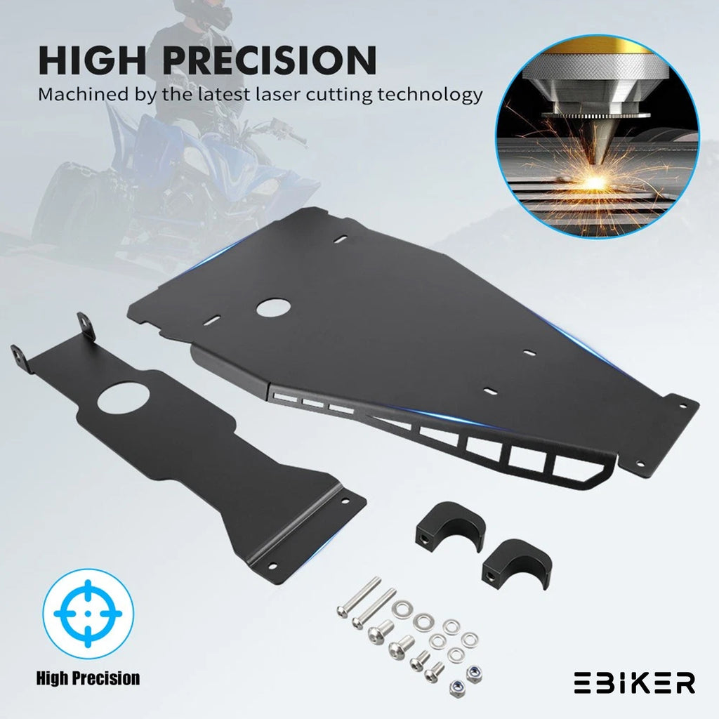 ATV Chassis Glide & Swing Arm Skid Plate Guard for Yamaha YFZ450R 2009-2023_15