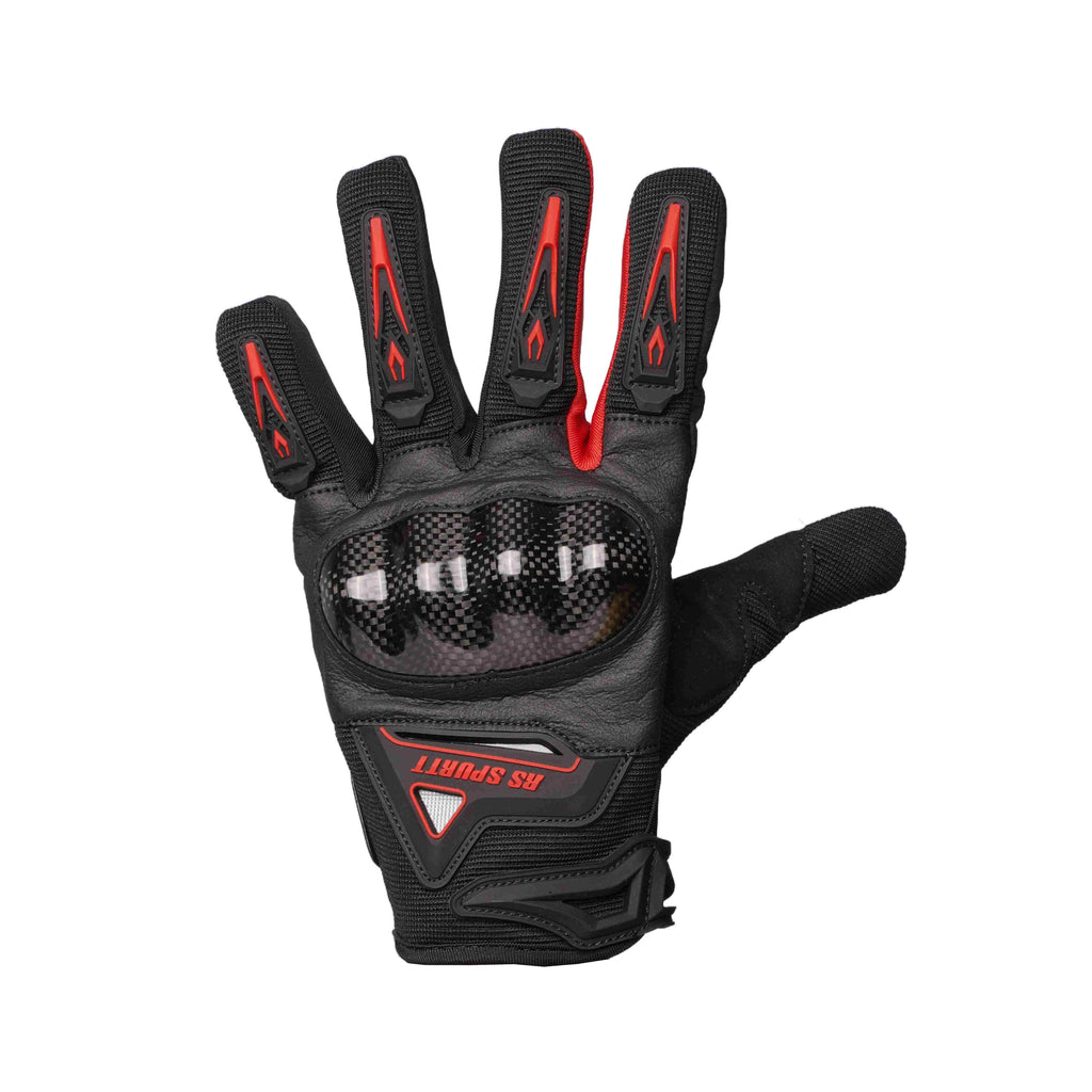RS Spurtt RS-1902 Motorcycle Riding Gloves (Red / Black)_1