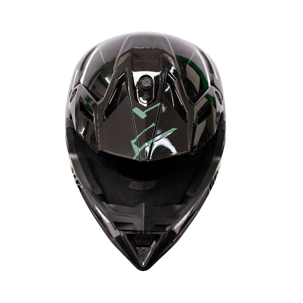 Five 0 Nine Kids/Youth Motocross Dirt Bike Helmet Black Green – 836609