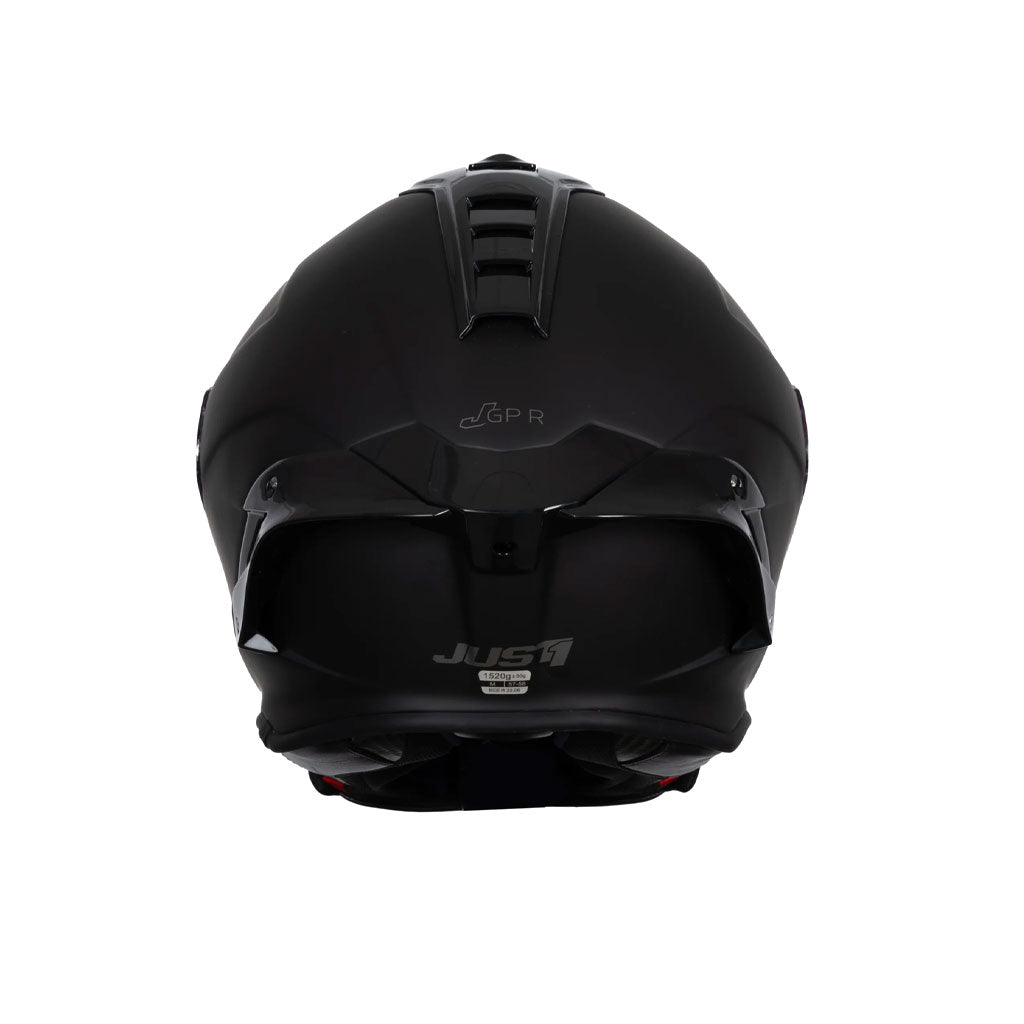 JUST1 J-GPRF Solid Black Matte Carbon Full Face Racing Helmet_5