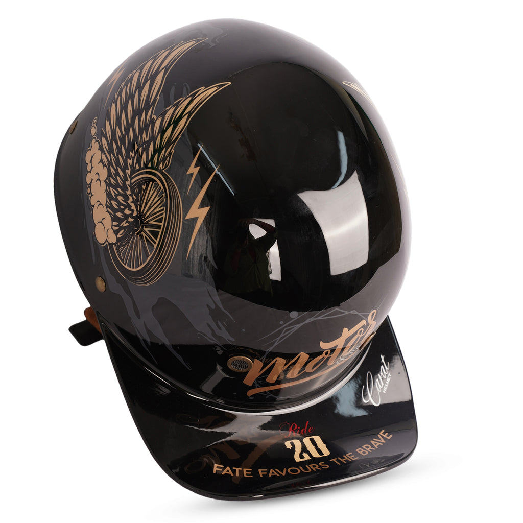 festher skull motorcycle helmet DOT Certified Half Shell Skull Cap Motorcycle Helmet In Abudhabi