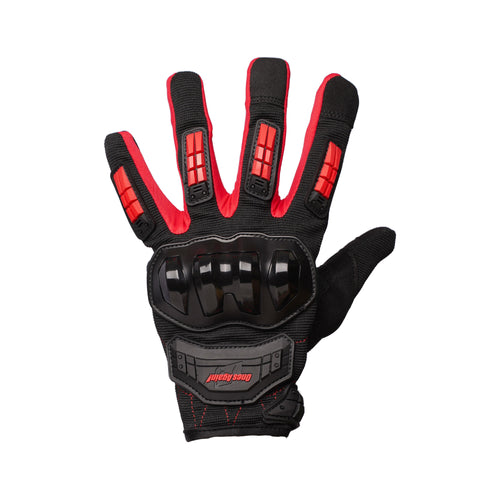 ONES AGAIN MG-14 Full Finger Riding Gloves (Black / Red)_1