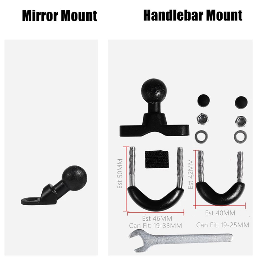 MOTOWOLF Universal Motorcycle 360° Rotating Handlebar Phone Mount Holder_5