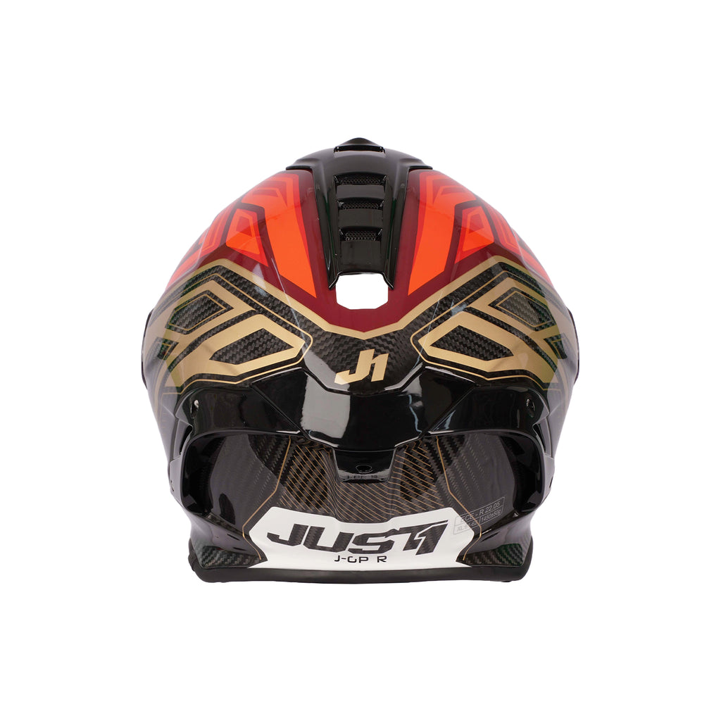 JUST1 J-GPR Instinct Fluo Light Red Carbon Full Face Helmet (ECE)_4