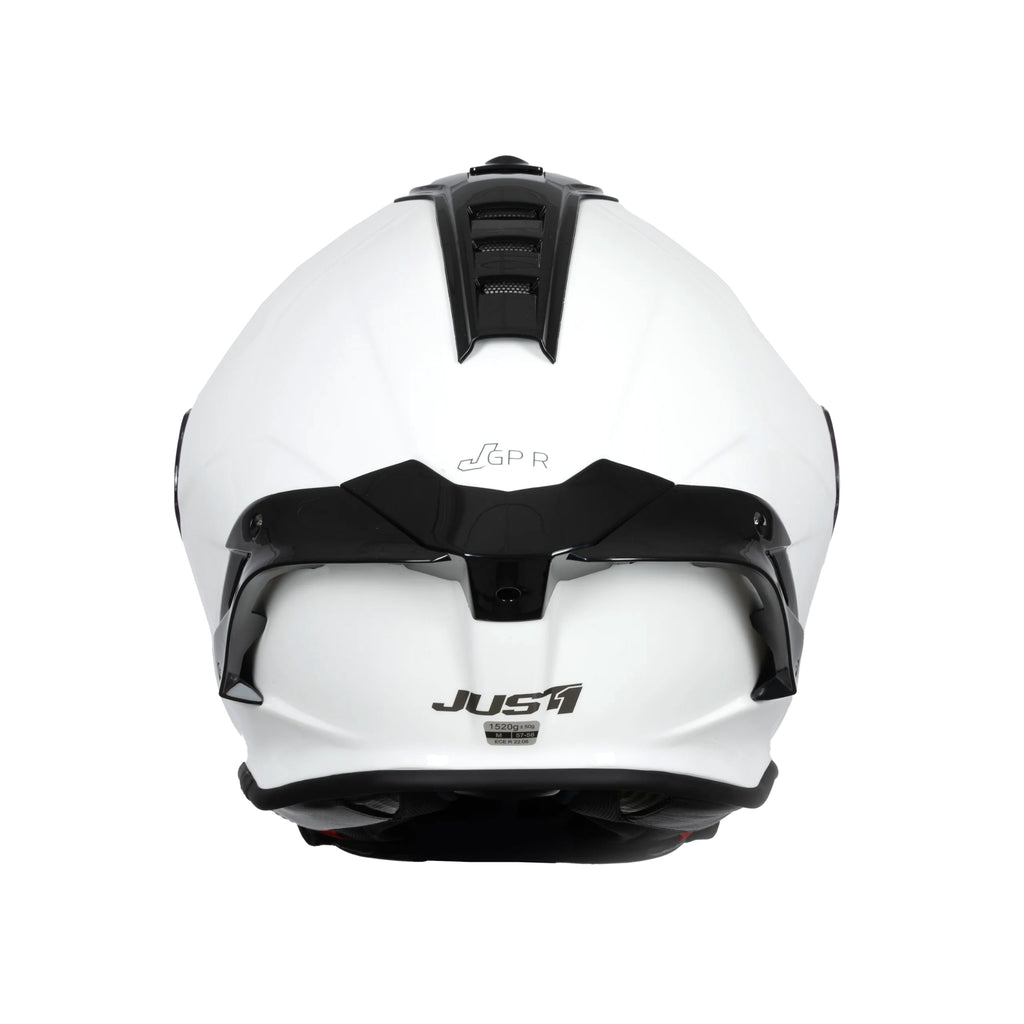 JUST1 J-GPRF Solid White Full Face Racing Helmet_6