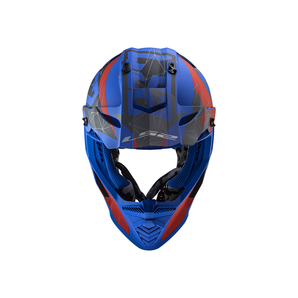 LS2 Premium Offroad Helmet MX437 Fast Evo Alpha Matte Blue - 609284_2