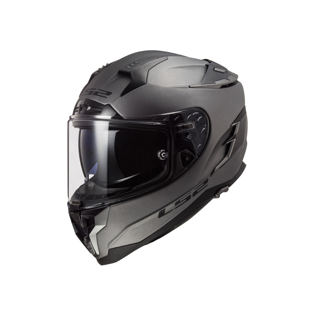 LS2 FF327 Premium Touring Full Face Helmet Challenger Solid Nardo Grey - 609288