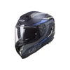 LS2 FF327 Challenger CT2 Carbon Fiber Motorcycle Helmet Drone Matte Blue - 609289_1