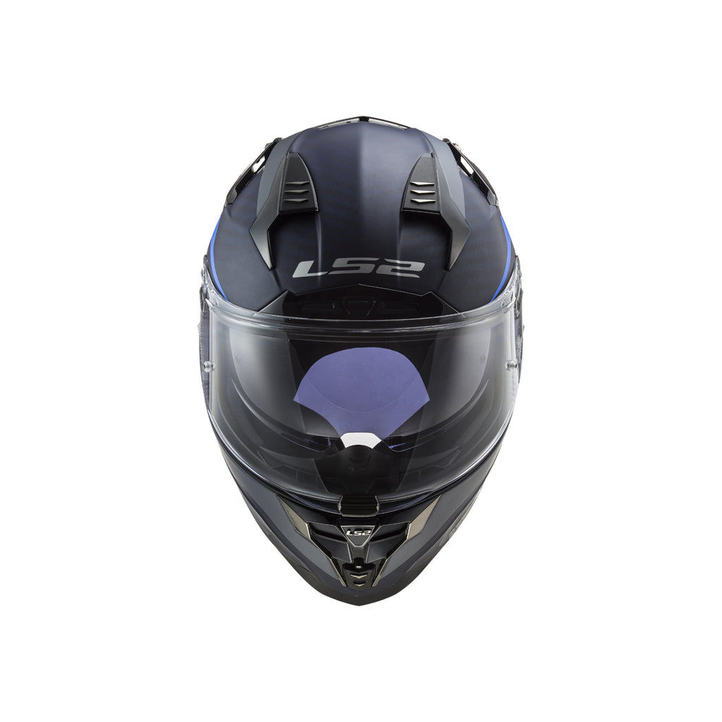 LS2 FF327 Challenger CT2 Carbon Fiber Motorcycle Helmet Drone Matte Blue - 609289_3