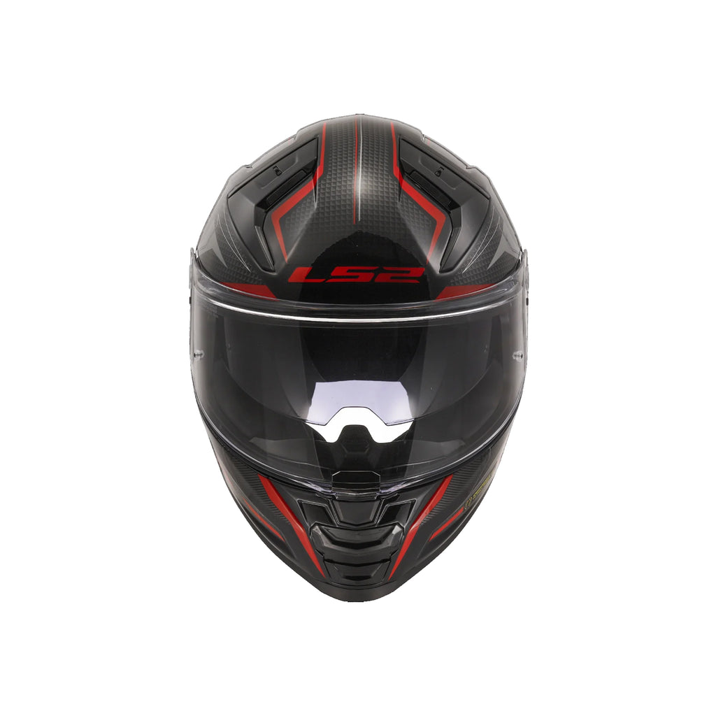 LS2 Helmet FF811 Vector II Alizer Sport Touring Motorcycle Helmet Black Red - 609291_4