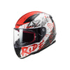 LS2 Helmet FF353 Motorcycle Helmet Rapid Naughty White Red - 609292_1