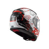 LS2 Helmet FF353 Motorcycle Helmet Rapid Naughty White Red - 609292_2