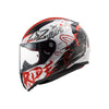 LS2 Helmet FF353 Motorcycle Helmet Rapid Naughty White Red - 609292_3