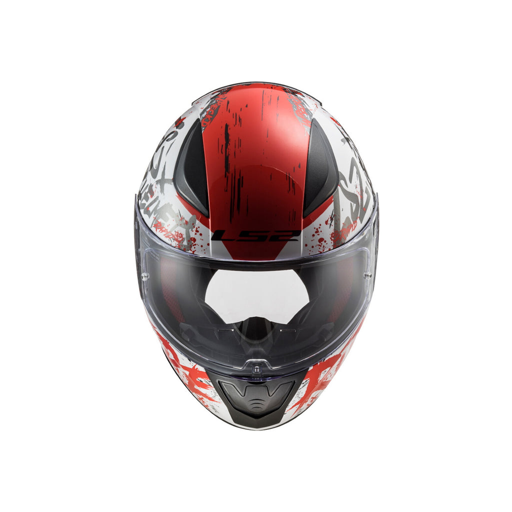 LS2 Helmet FF353 Motorcycle Helmet Rapid Naughty White Red - 609292_5