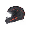 LS2 Full Face Helmet M.Black 7C Red FF353 Rapid II Takaroa - 609293_2