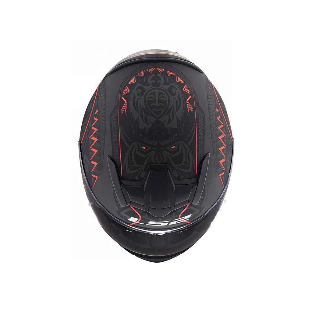 LS2 Full Face Helmet M.Black 7C Red FF353 Rapid II Takaroa - 609293_3