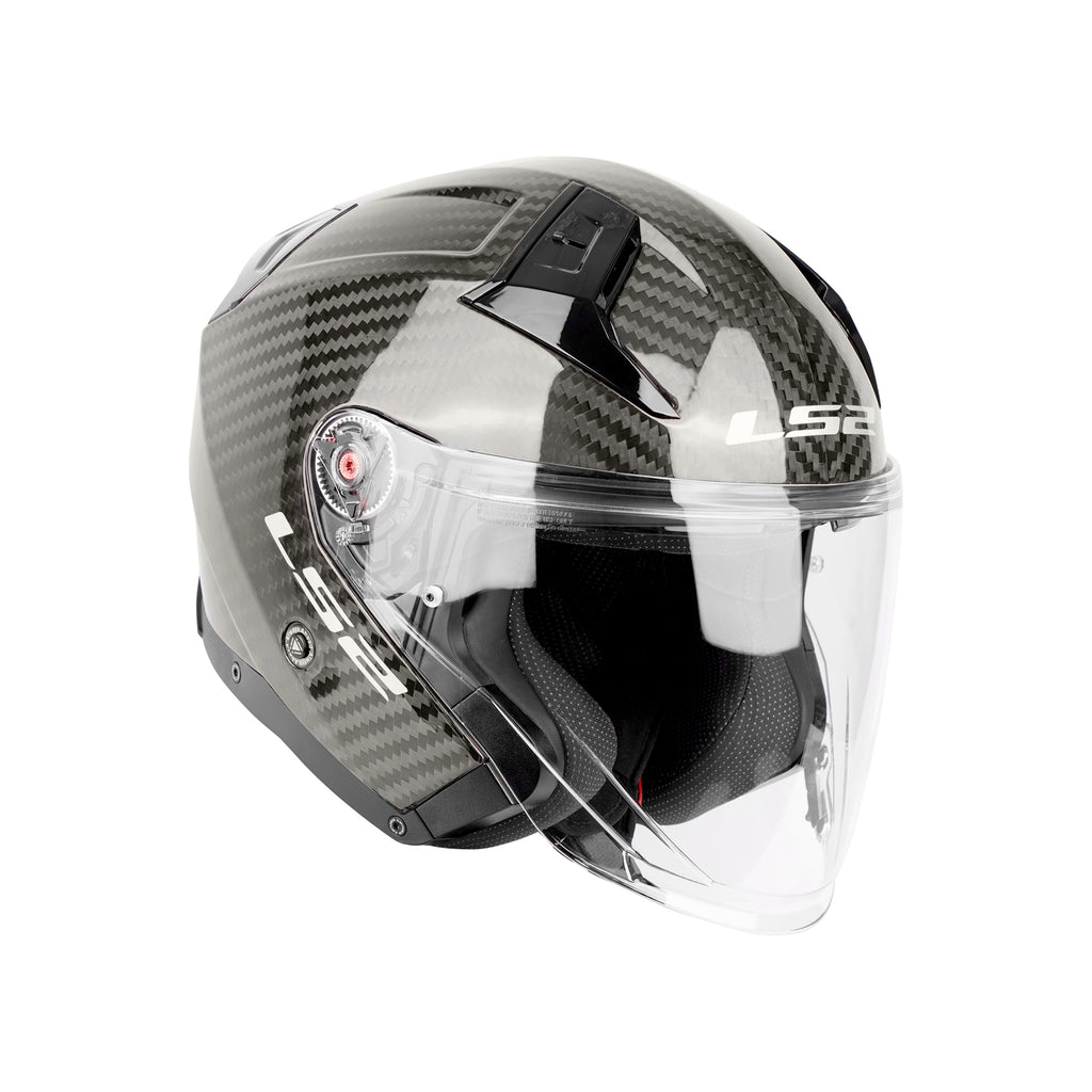 Motorcycle LS2 OF603 Infinity II Solid Carbon Jet Open Face Helmet 3/4 - 609297_1