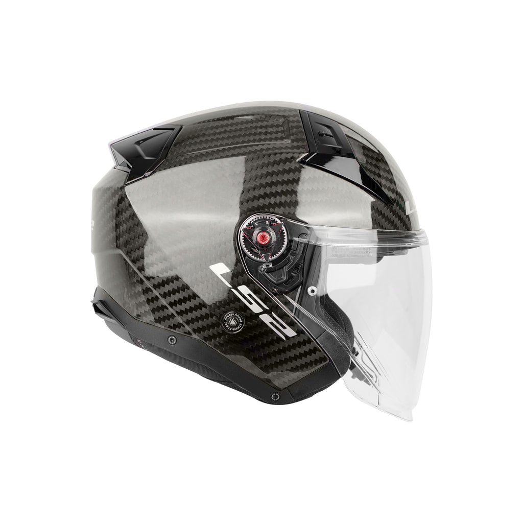 Motorcycle LS2 OF603 Infinity II Solid Carbon Jet Open Face Helmet 3/4 - 609297_2