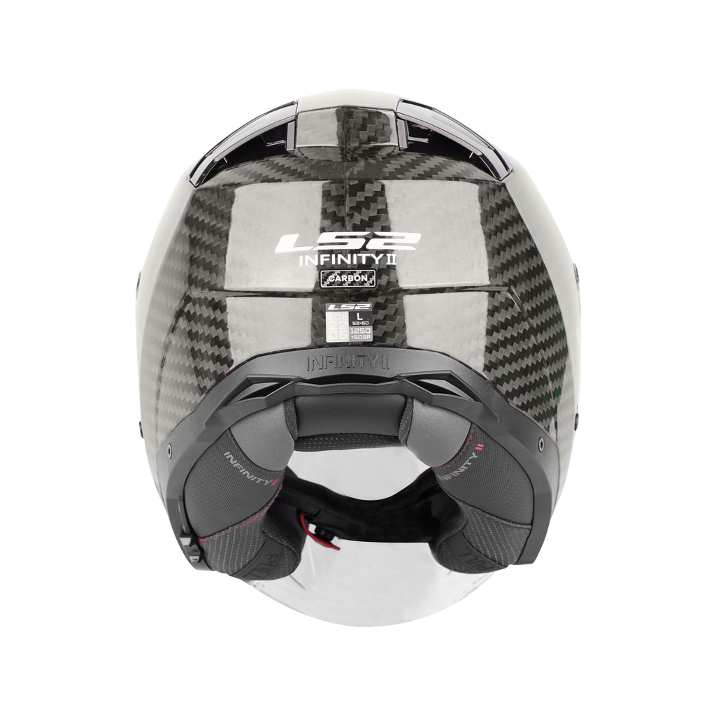 Motorcycle LS2 OF603 Infinity II Solid Carbon Jet Open Face Helmet 3/4 - 609297_3