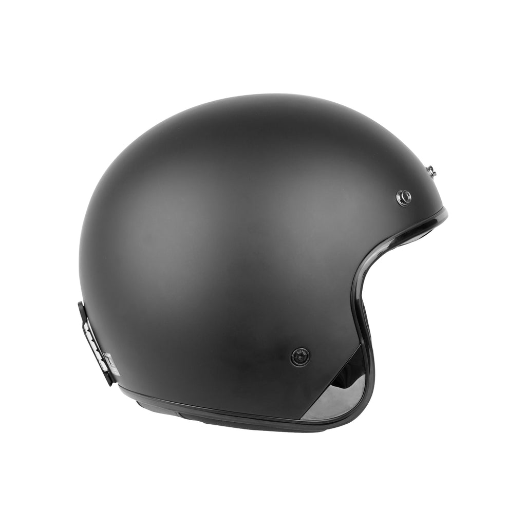 LS2 OF601 BOB II Solid Black Matt Open Face Motorcycle Half Helmet - 609300_2