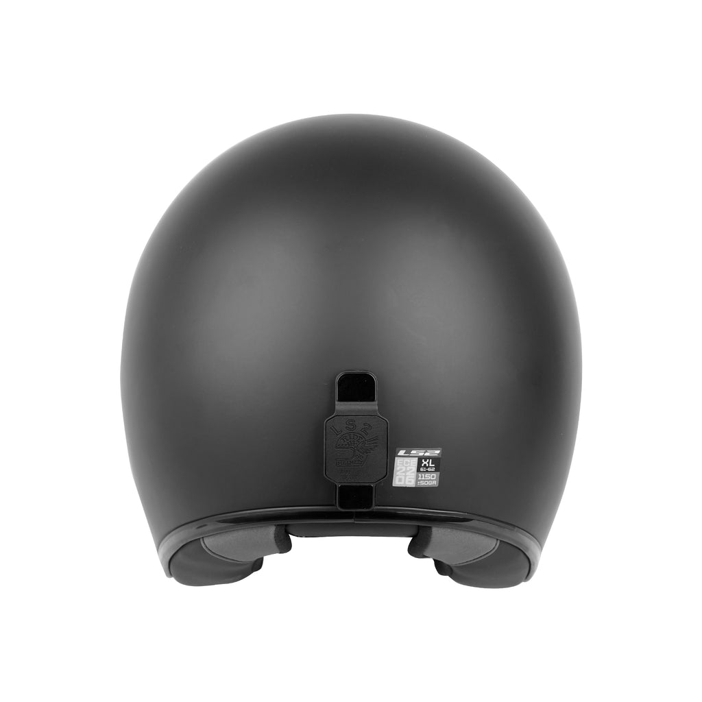 LS2 OF601 BOB II Solid Black Matt Open Face Motorcycle Half Helmet - 609300_3