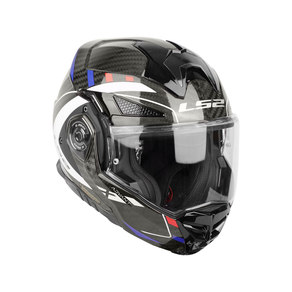 LS2 FF901 Advant X Carbon Convertible Helmet Gloss White Blue 06 - 609302_1