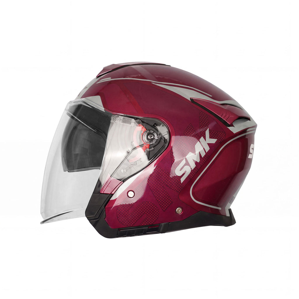 SMK GTJ Tourer GL363 Open Face Motorcycle Helmet with Sun Visor_4